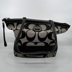 Coach Outlet logo Signature Tote black/grey